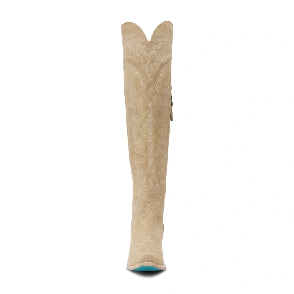 Lane Lexington Elegant Tan Over the Knee Boots